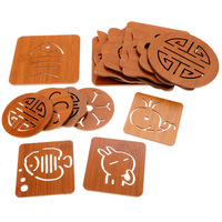 Sous-verre de cuisine épaissi anti-brûlure à motif dessin animé, tapis isolant thermique, dessous de plat, dessous de tasse et de bol