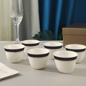 Tasse à expresso avec soucoupe 80ml, mini tasse en céramique - Product Image 4