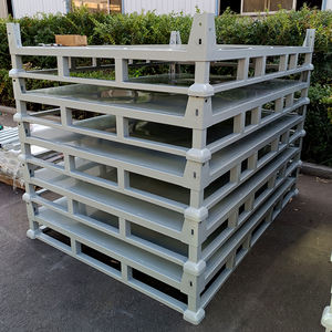 CASE CARTER MX-10 Palette de stockage empilable à 4 niveaux en acier Q235 robuste et pliable avec revêtement en poudre pour rouleaux de tissu - Product Image 3