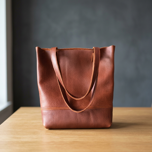 Sac à main pour femme en cuir véritable, avec bandoulière, fermeture éclair, léger, durable, imperméable, écologique, grand format - Product Image 1