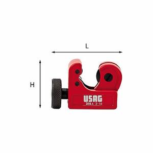 Usag Pipe Cutter 314 A 3-16 In For Metal Pipe <b>Cutting</b> - Product Image 1