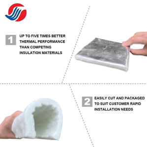 <span class=keywords><strong>Couverture</strong></span> isolante en matériau composite ignifuge et imperméable de 10 mm avec feuille d'aluminium - Product Image 3