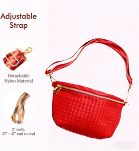 <span class=keywords><strong>Sac</strong></span> banane pour femme, <span class=keywords><strong>sac</strong></span> <span class=keywords><strong>bandoulière</strong></span> croisé surdimensionné en cuir pour voyage <span class=keywords><strong>avec</strong></span> sangle et poches, <span class=keywords><strong>sac</strong></span> <span class=keywords><strong>de</strong></span> poitrine - Product Image 5