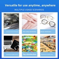 Lingettes antiseptiques en coton à 70 % d'alcool, à usage unique, emballées individuellement, pour le nettoyage et la désinfection des bijoux, des manucures et des téléphones (pour l'exportation)