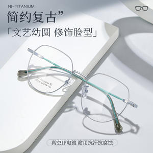 Montura de Gafas Octogonales Clásicas 34830 de Ni-Titanio, Montura Completa Unisex con Almohadillas Antideslizantes, Origen Danyang - Product Image 2