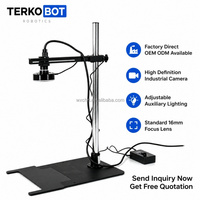 Kit de vision TERKOBOT, bras robotique de bureau avec kit de caméra de vision, objectif 16 mm, bras robotique industriel pour l'éducation et la formation