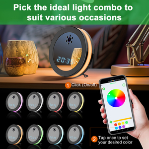 Mini bảng bàn Đồng hồ góc rộng Video <span class=keywords><strong>Camera</strong></span> tầm nhìn ban đêm WIFI không dây đồng hồ điện tử giám sát từ xa DV bé màn hình CMOS - Product Image 6