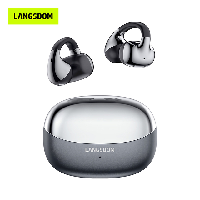 Custom Clip on Ear Earbuds Cute Sports TWS Open Ear Earphone V6.0 Free Clip-On Bluetooth Headphones Over Ear for Running Workout