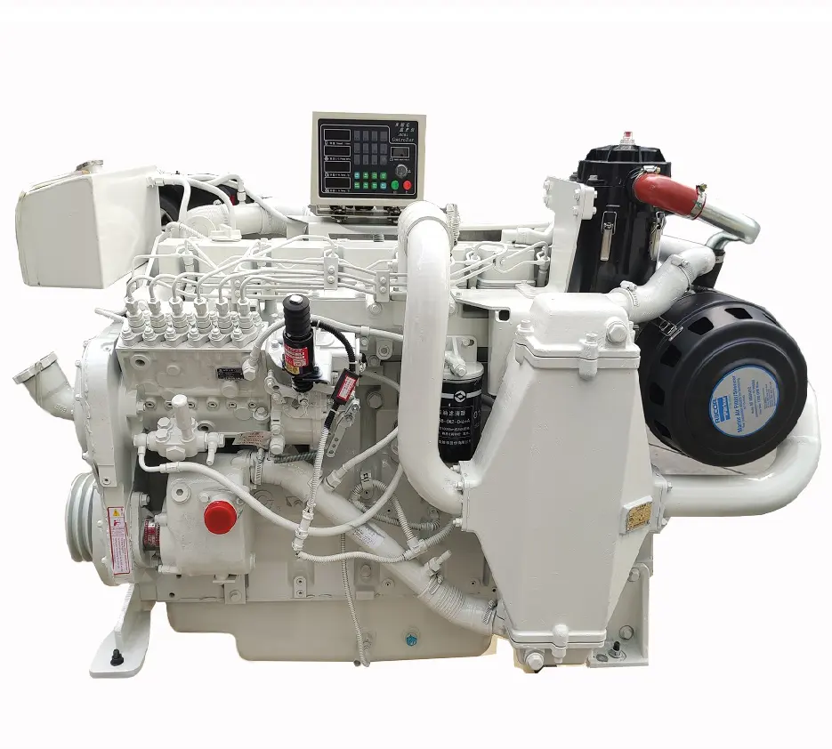 Hot sale SDEC ship engine in line boat motor 6 cylinder 4 stroke water cooled diesel engine for marine use