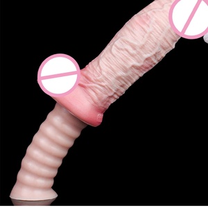 FAAK Dual Layer <b>Dildo</b> with Handle,The Manhandler Waterproof Female G Spot <b>Dildo</b> Adult Sex Toy for Women Anal <b>Dildo</b> with Textures - Product Image 3