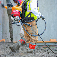 Vibreur à béton portatif à moteur thermique, type insertion, haute efficacité pour la construction en béton