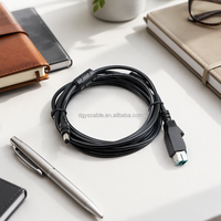 Kabel pemindai kode batang, 10ft 12v bertenaga usb konektor inti ke inti DC plug barcode untuk pemindai pos kabel