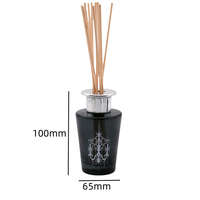 Diffuseur en verre de 2500 ml avec bouchon à vis, design infuseur en bois, style buse, 120 ml, 2,95 rectangle, 1000 ml, modes, pièces, cube, irisé