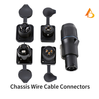 AICPOSE Conector Metálico de 3 Pines a Prueba de Agua IP65 para Transmisión de Señal de Audio DMX para Equipos de Iluminación de Escenario