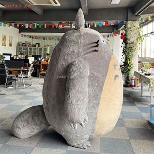 Traje gordo inflable inspirado en Totoro <span class=keywords><strong>para</strong></span> adultos/niños disfraz de gato acolchado <span class=keywords><strong>para</strong></span> <span class=keywords><strong>Halloween</strong></span> Fox mascota Cosplay estilo Anime - Product Image 5