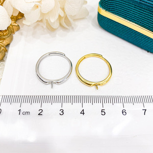 WENCHI S925 Argent DIY Bijoux en perles 12-14mm Perles vides Édition légère Ensemble d'accessoires pour bague Modèle 11847 - Product Image 4