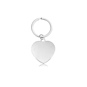 Llaveros de Acero Inoxidable en Diversas Formas: Plata, Oro, Oro Rosa, Negro, Hueso de Perro, Corazón, Círculo, Rectángulo, Etiquetas Metálicas de Moda - Product Image 3