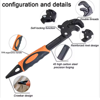 Pince multifonctionnelle à serrage automatique, réglable, 10 pouces, 15 pouces, capacité 0,6-2,4 pouces