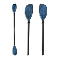 Paddle Kayak OEM Kayak Pêche Couleur Mixte Bleu Noir 4 Pièces Snap Bouton Connexion Détachable Nylon Carbone Kayak Paddle