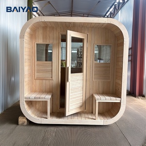 Sauna extérieur moderne au bois, en cèdre rouge, pour 4 à 8 personnes, et sauna finlandais à vapeur, portable, pour spa à <span class=keywords><strong>domicile</strong></span> - Product Image 5