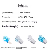 Distributeur et extracteur de pilules portable personnalisé pour la maison, gadget pour prendre les médicaments, séparateur de pilules, forme ovale, cadeaux promotionnels d'entreprise