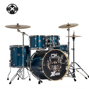 Vente en gros de batterie acoustique <span class=keywords><strong>Xman</strong></span> 22, kit de jazz 5 pièces, 22x18, batterie complète portable pour la pratique, 10 couleurs - Product Image 3