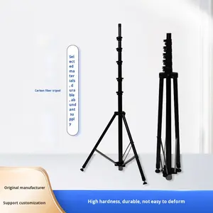 Trépied de lumière pour photographie en fibre de carbone de 5 m à 18,3 m, multifonctionnel, portable, sans niveau à bulle, avec verrouillage - Product Image 5