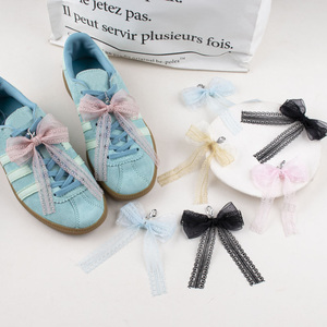WEGOODZF bolso de alta gama dulce DIY con cuentas a mano amor perla PVC encaje volante arco desmontable zapato encanto <span class=keywords><strong>para</strong></span> <span class=keywords><strong>zapatillas</strong></span> deportivas botón - Product Image 6