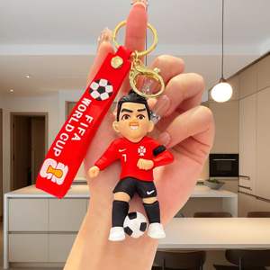 Llavero de Fútbol con Diseño de Camisetas de <span class=keywords><strong>Estrellas</strong></span> como Cristiano Ronaldo y Lionel <span class=keywords><strong>Messi</strong></span>, Pequeño Regalo para Fanáticos - Product Image 3