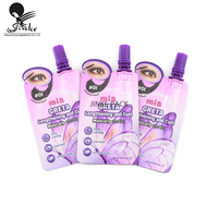 Soins de la peau cosmétiques personnalisés brillant à lèvres échantillon de rouge à lèvres sachet à trois joints latéraux petit emballage