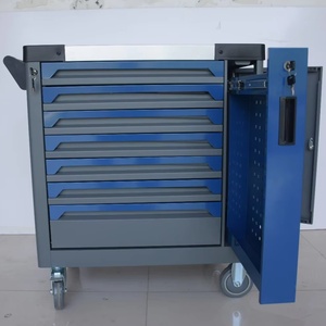 Carrito de Almacenamiento para Taller con Ruedas y 7 Cajones con Cerradura, Resistente, de Acero, Capacidad de Carga de 300 kg, Venta Caliente OEM - Product Image 5