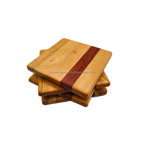 Posavasos de Madera Ecológicos Resistentes al Calor, Diseño Moderno, Hechos a Mano y Personalizados para Decoración del Hogar, Restaurantes y Bodas - Product Image 1