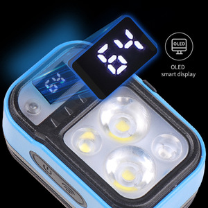 Lampe frontale LED Qimai 2000Mh rechargeable avec affichage numérique réglable pour la course à pied et l'éclairage extérieur - Product Image 3