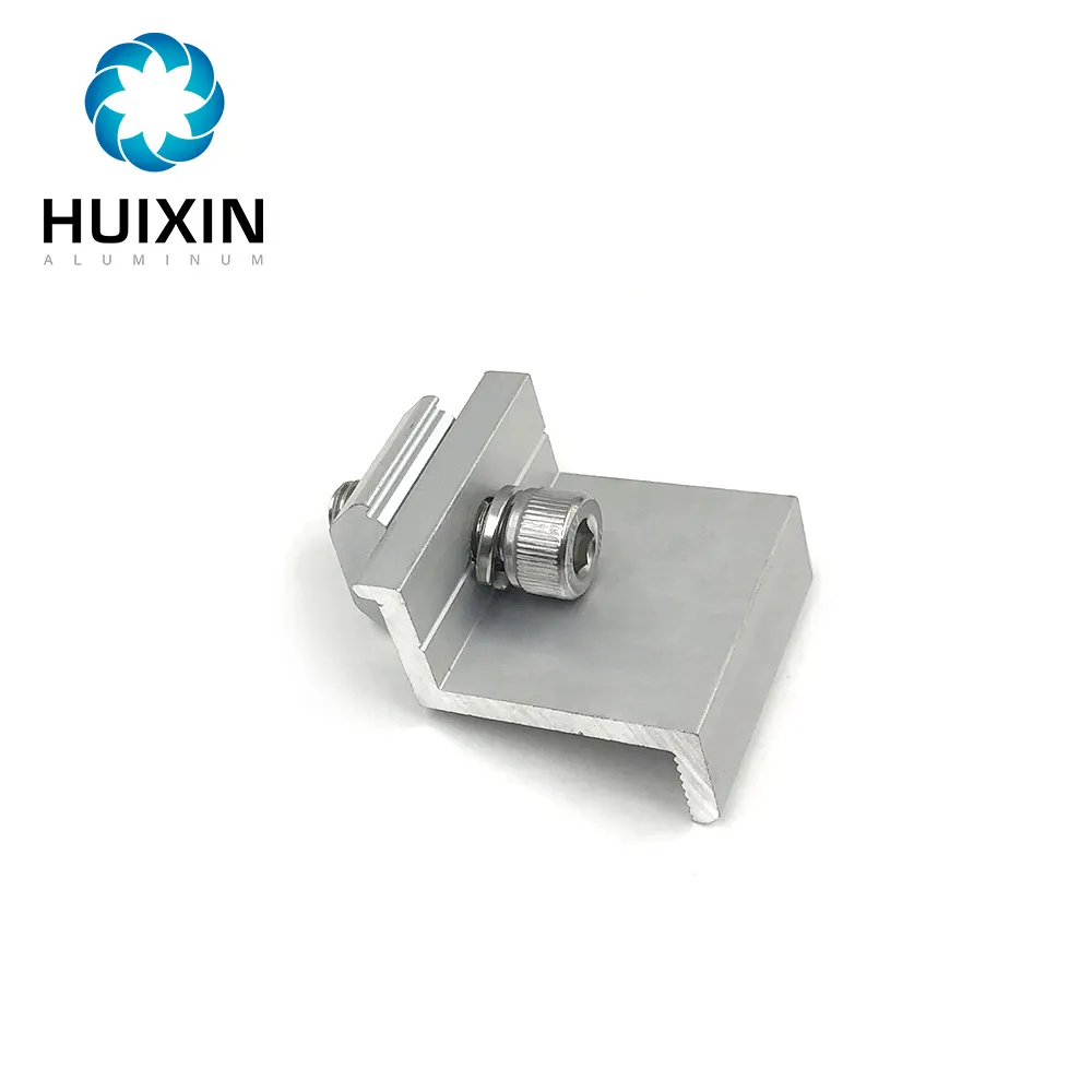 Hoge Standaard Zilver Geanodiseerd Aluminium Zonnepaneel Mount Mid Klem Einde Klem