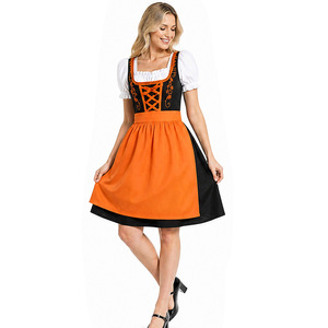 Women <b>Oktoberfest</b> Dirndl Dress Halloween Cosplay <b>Costume</b> Set - Product Image 4