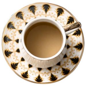 Ensemble de tasses à café 6 pièces, nouveau Design <span class=keywords><strong>turque</strong></span>, soucoupe en céramique plaquée or, outils Espresso à la maison, céramique éthiopienne - Product Image 1