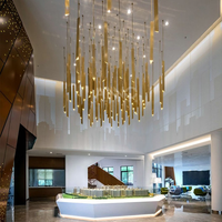 Lustre en métal de conception nouvelle ANNO, éclairage de lustre pour grand centre commercial