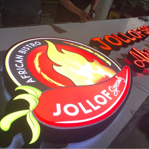 Custom Stainless Steel 3D Frontlit LED Logo Sign Storefront Business <strong>Advertising</strong> <strong>Light</strong> <strong>Box</strong> - Product Image 1