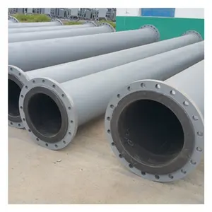 UHMWPE Hdpe Lined Steel Pipe With Galvanized AMME B16.5 WN Flanges On Both End