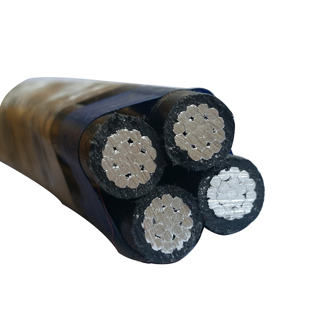 HUADONG Overhead Aluminum Alloy Conductor XLPE Sheath 4x50mm Overhead ABC Cable