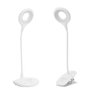 Lámpara de Lectura con Sensor Táctil, LED Recargable, Plegable, con Clip, Regulable, para Mesa de Noche o Dormitorio - Product Image 1