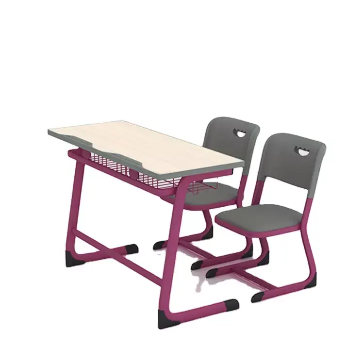 Пластиковая школьная мебель, двойная парта и стул для учеников, современная школьная парта и стул для классной парты
