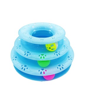 Rueda giratoria para gatos de tres niveles, rueda giratoria para gatos de cuatro niveles, juguetes con temática de gatos, juguetes educativos interactivos para autoentretenimiento - Product Image 5