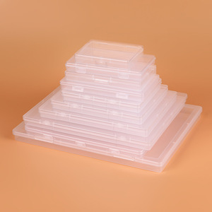 Plastic Storage <b>Box</b> Rectangle A4 Size Covered Jewelry Card Organizer Cross Border Ecommerce Use - Product Image 2