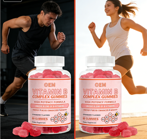 Gomitas de Complejo Vitamínico <span class=keywords><strong>B</strong></span> Sin Azúcar Natural con Vitamina C - Fórmula Vegana de Suplemento Dietético para el Bienestar Diario - Product Image 3