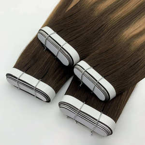 Extensiones de Cabello Largas con Cinta Adhesiva, Extensiones de Cabello Humano con Cinta Adhesiva de Doble Trama, Extensiones de Cabello con Cinta Adhesiva 100% Cabello Europeo Virgen - Product Image 4