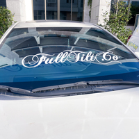Autocollants de Voiture Personnalisés avec Logo, Transferts de Pare-Brise Extérieurs en Vinyle Résistant aux Intempéries, Grande Bannière, Autocollants pour Vitre de Voiture
