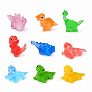 Figurines de dinosaures et lézards miniatures en résine phosphorescente pour jardins féeriques, micro-paysages et décoration intérieure – Vente en gros OEM - Product Image 1