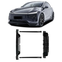 Kit carrosserie d'amélioration en ABS pour Tesla Model Y Juniper 2025+ : Lame avant sport, jupes latérales et diffuseur arrière - Vente en gros