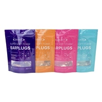 Sac en mylar noir mat étanche en plastique imprimé personnalisé sac d'emballage pour écouteurs câble USB zip-lock accessoires de téléphone